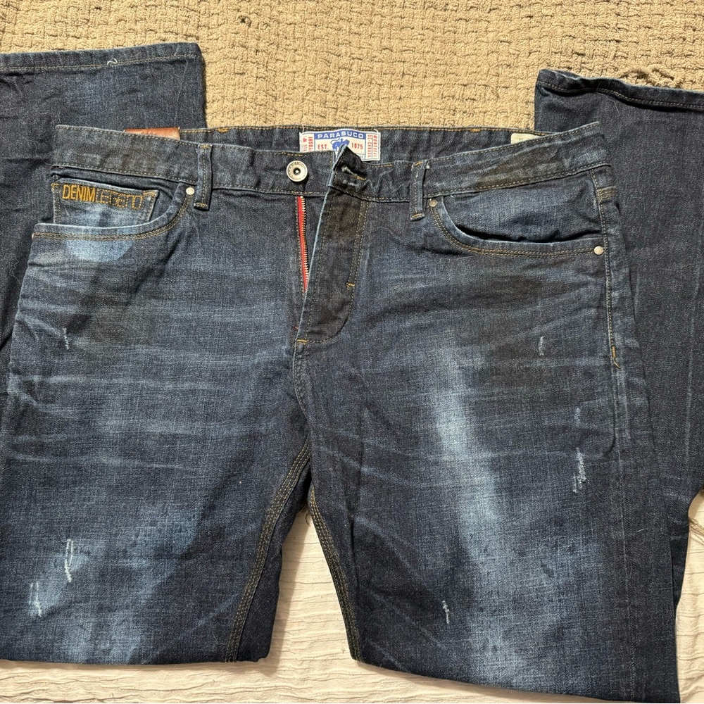 Parasuco Men's Dark Blue Relaxed Jeans